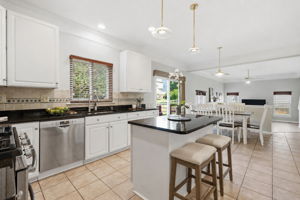 Renovated Kitchen open to Breakfast Area