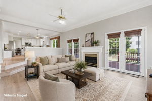 Family Room with Access to Rear Deck