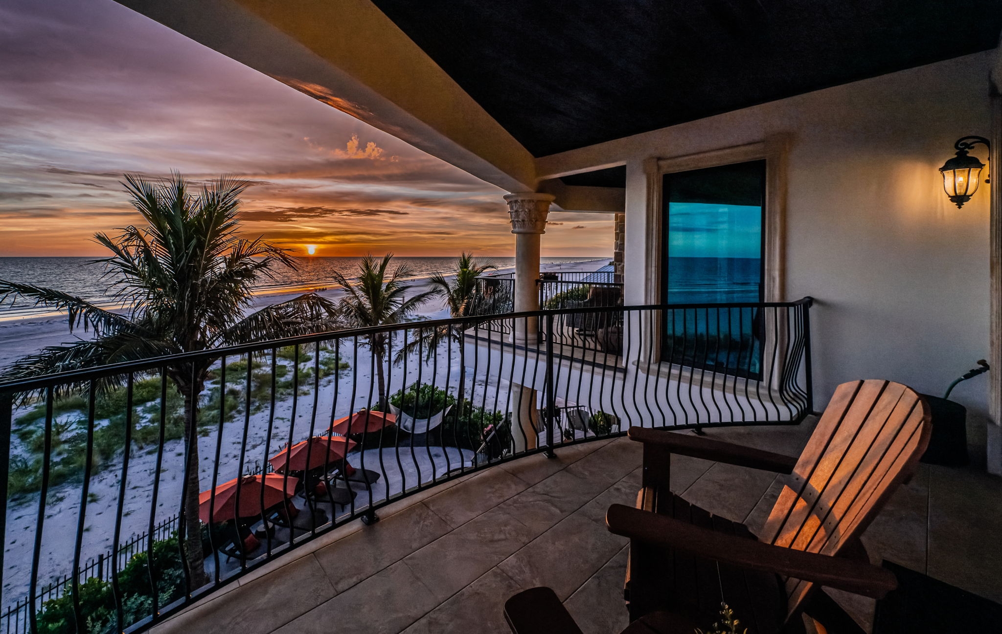 Upper Level Bedroom2 and 3 Balcony Sunset20