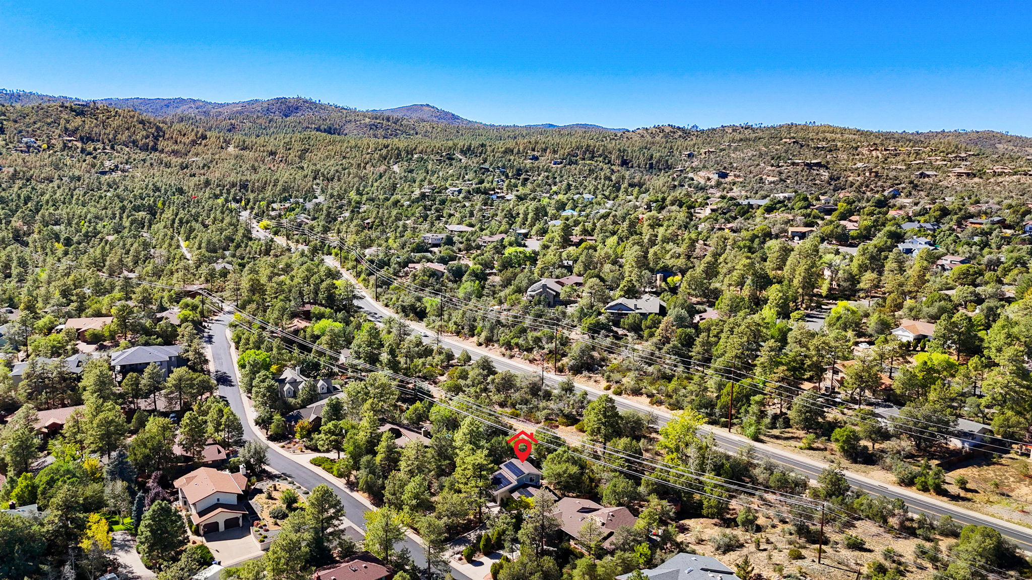 Aerial Front Side with Pin