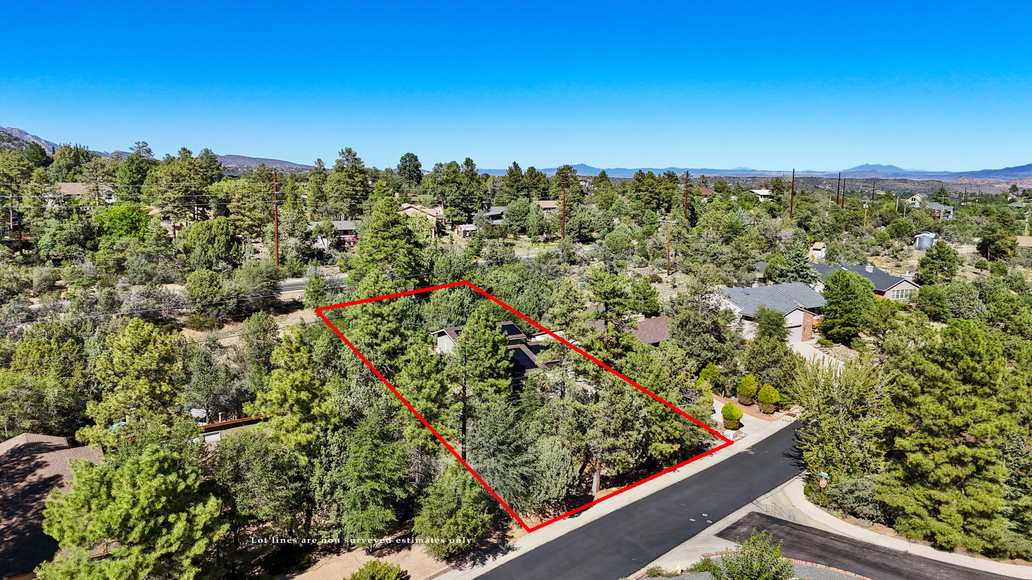 Aerial Front with Lot Lines