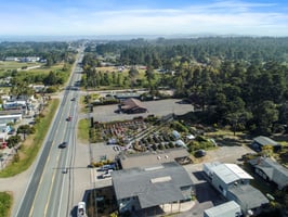 Aerial to the North and Fort Bragg