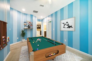 Virtually Staged Game Room