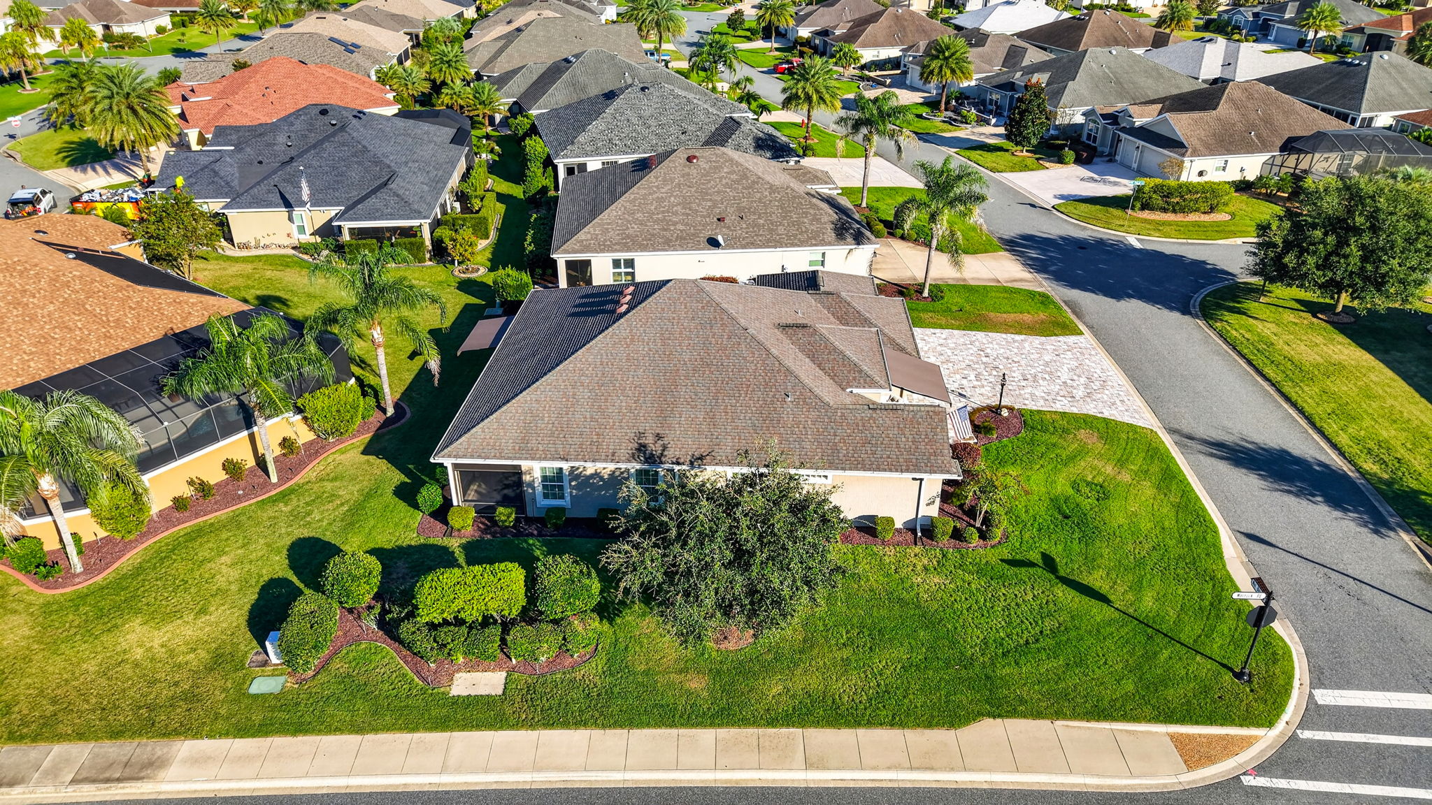 Aerial Side Elevation with Large Corner Lot