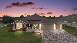 Twilight Front Elevation