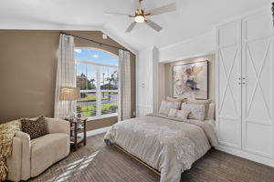 Second Bedroom with Murphy Bed and CUSTOM Built-In Cabinetry