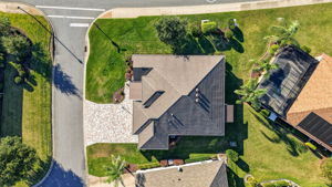 Aerial Side Elevation with Large Corner Lot