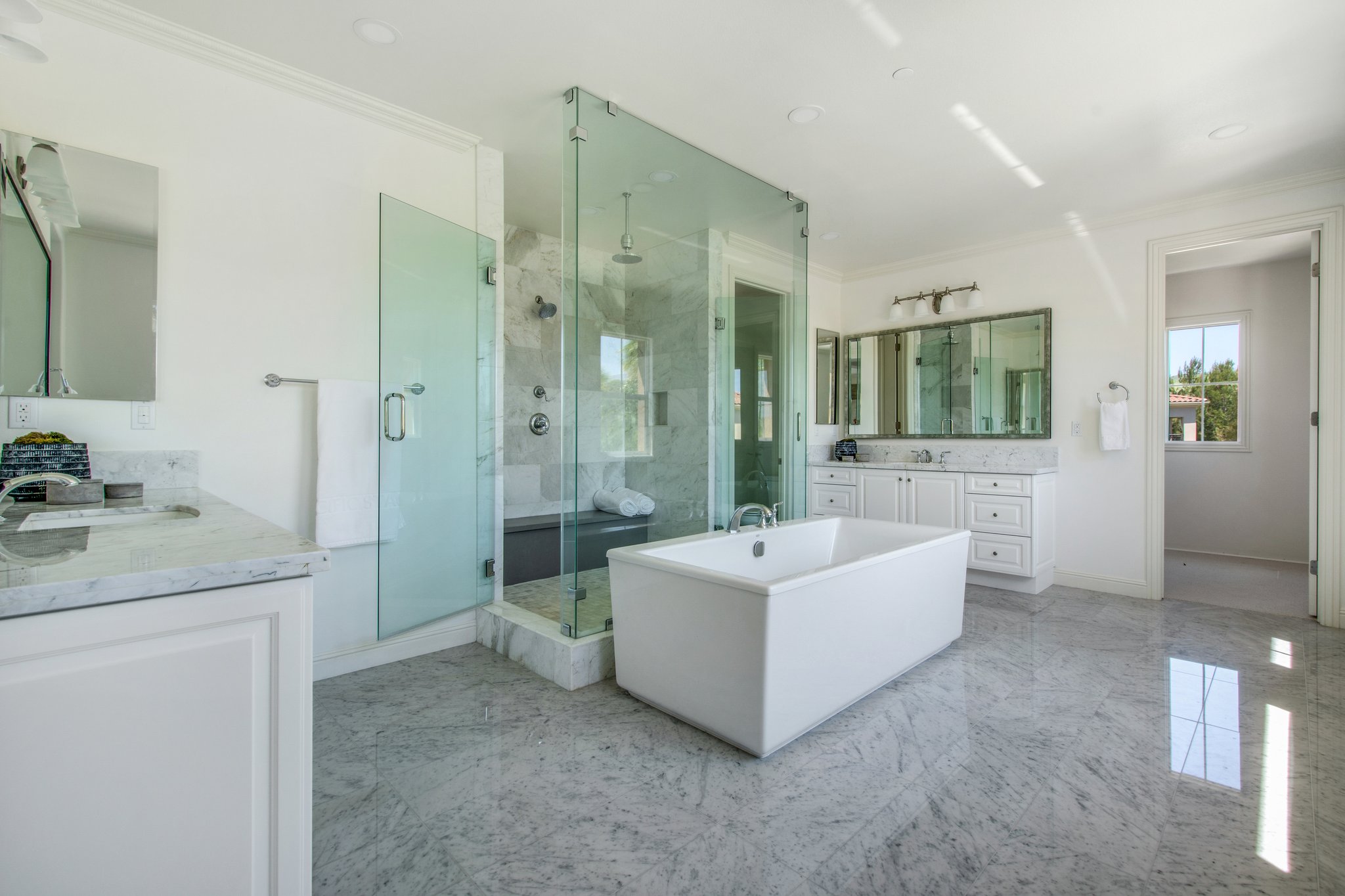 Primary Bathroom with large walk-in closet
