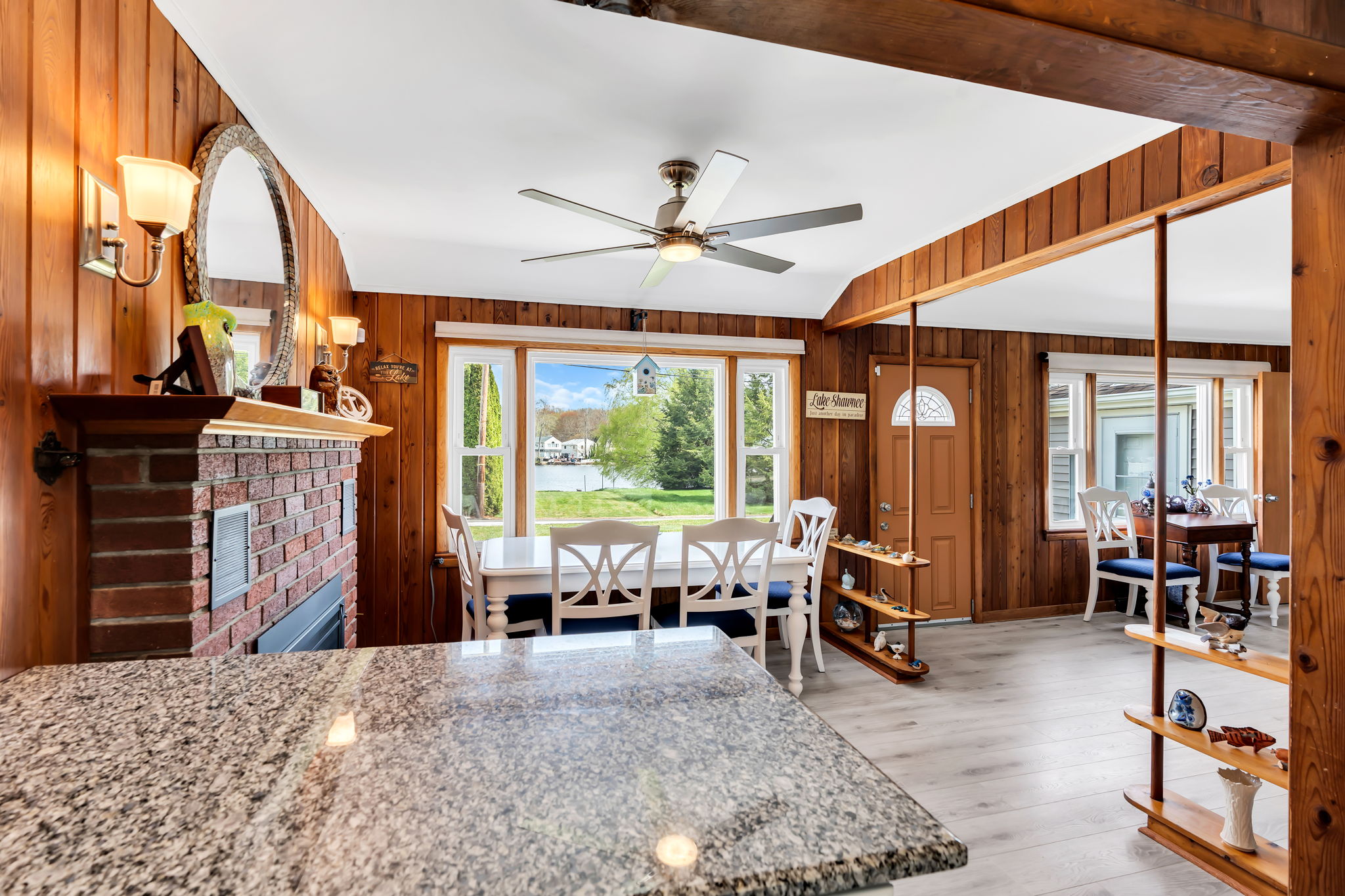 Kitchen view to water