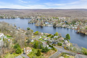 Areal view over the main lake