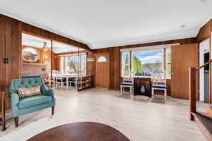 Front door enters into the open floor plan