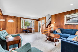 Living room with view to lake