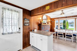 Side door entry into the Kitchen