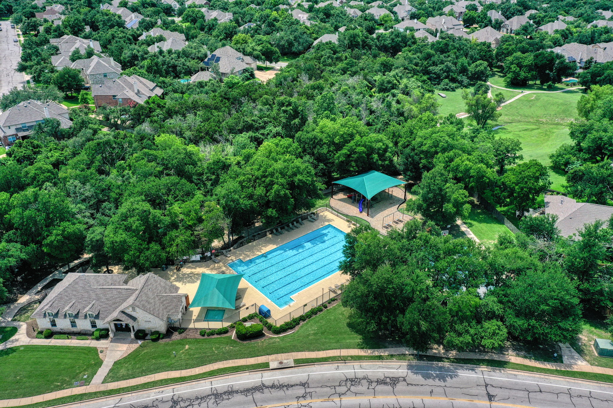 Community Pool Across the Street