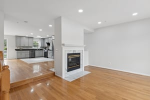 View from Living Room to Kitchen