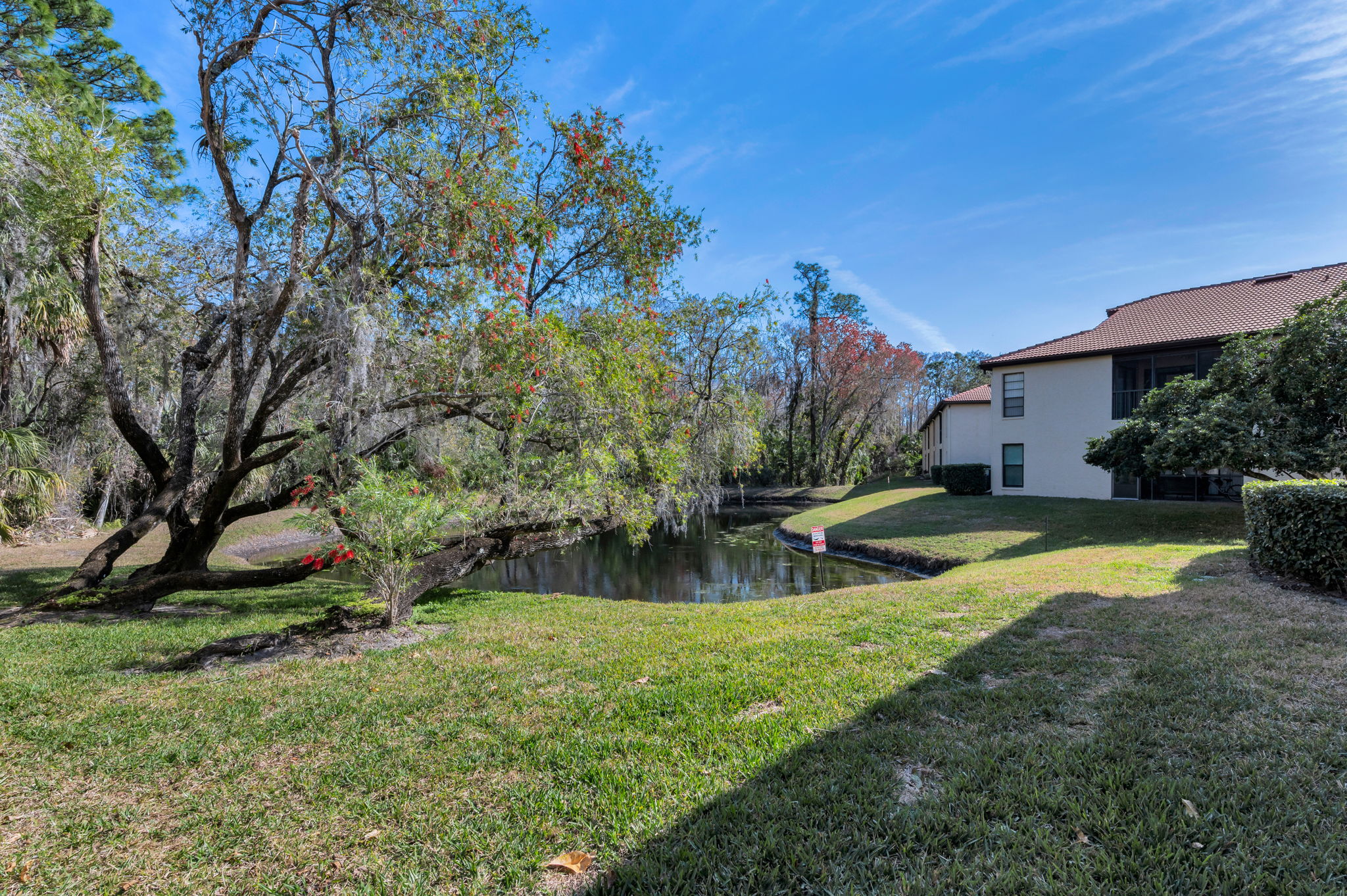 Side Exterior and Pond View