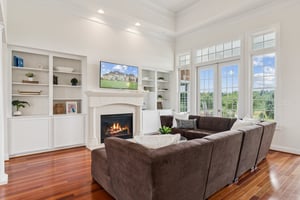 Living Room with Gas Fireplace