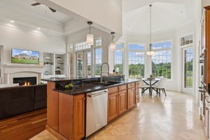 Kitchen Open to Breakfast Room
