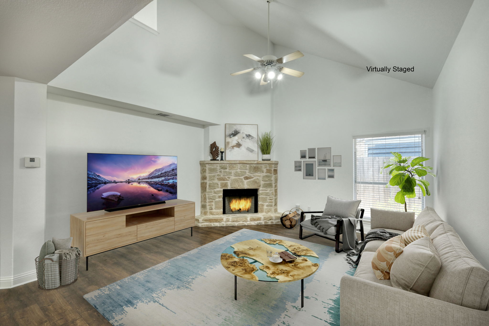 Living Room Virtually Staged