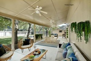 Back Patio Virtually Staged