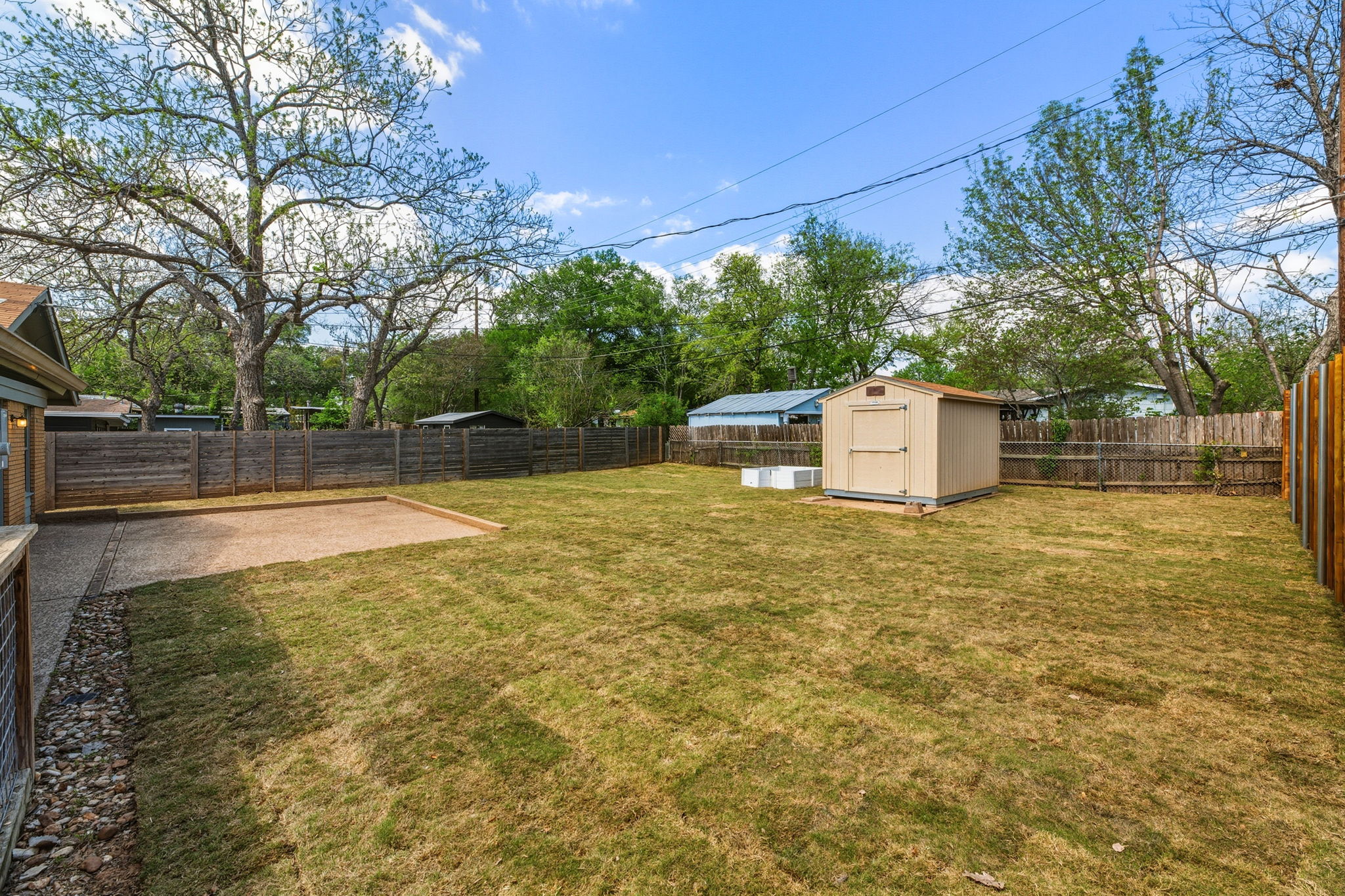 Fenced Backyard, Patio, Tuff Shed and plenty of room to play