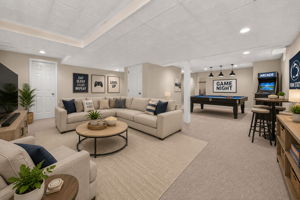 Virtual Stage finished basement