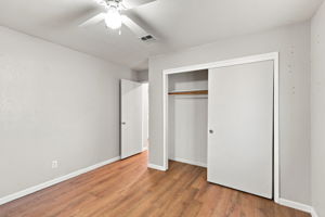 Downstairs Bedroom 1 and closet view
