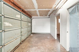 Garage interior with direct home access