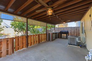 Covered backyard patio