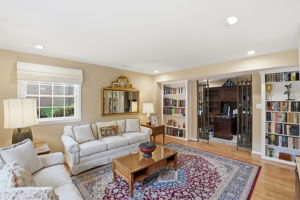 Formal Living Room Open to Office