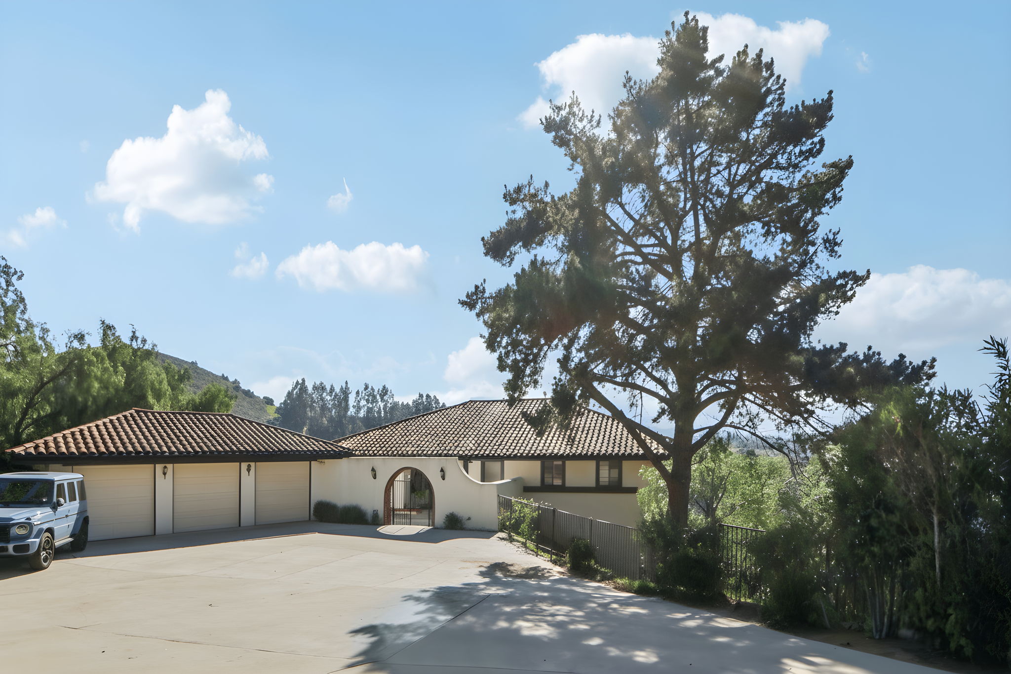 Front of Home 3 car garage