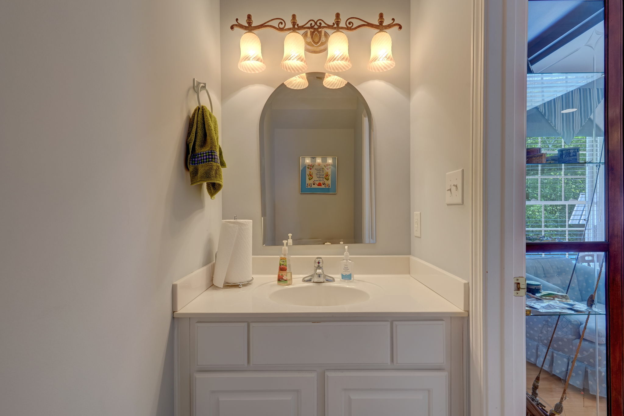 Half Bathroom in Garage