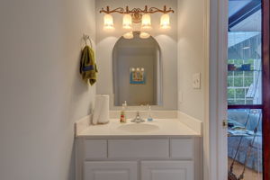 Half Bathroom in Garage
