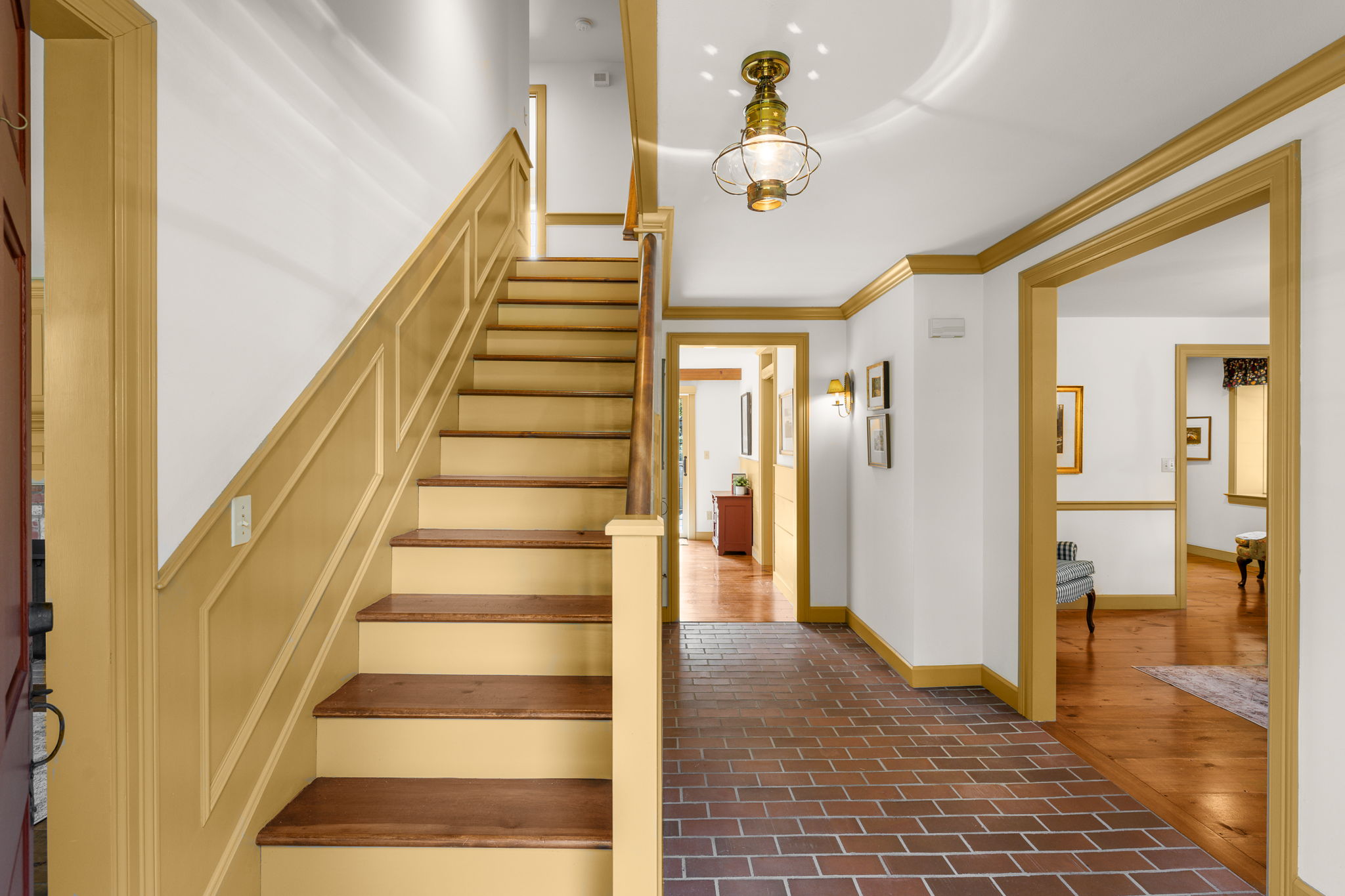 Head upstairs to the primary and second bedrooms, tucked away from the bustle of the main floor.