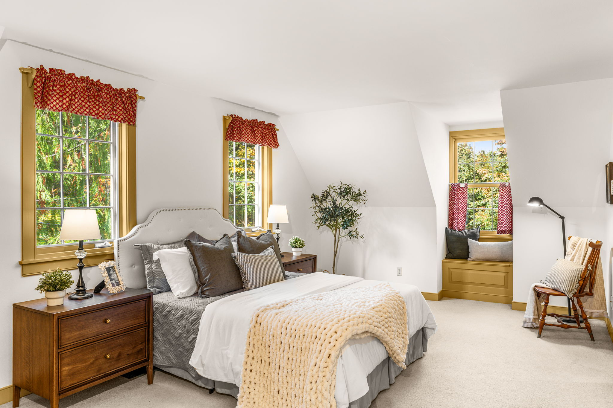 Retreat to the spacious primary bedroom, where ample natural light and plenty of room offer a peaceful place to unwind after a long day.