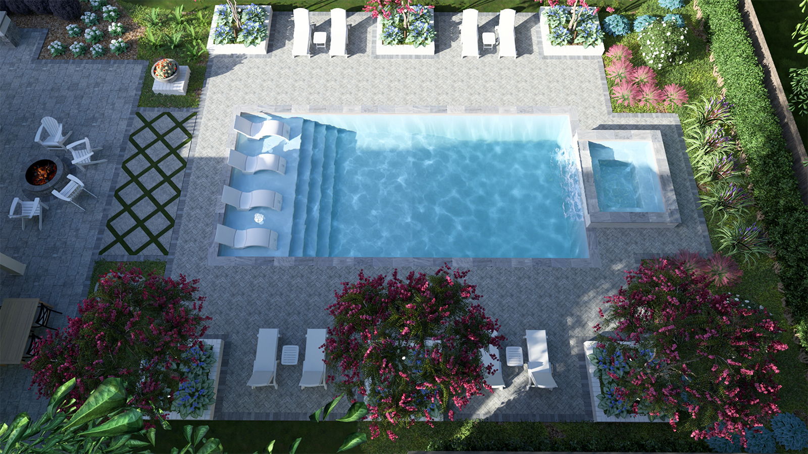 Architectural Rendering for Future Pool