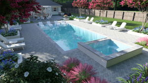 Architectural Rendering for Future Pool