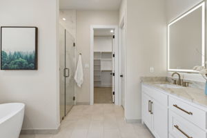 Double sink Quartz counter drawer storage