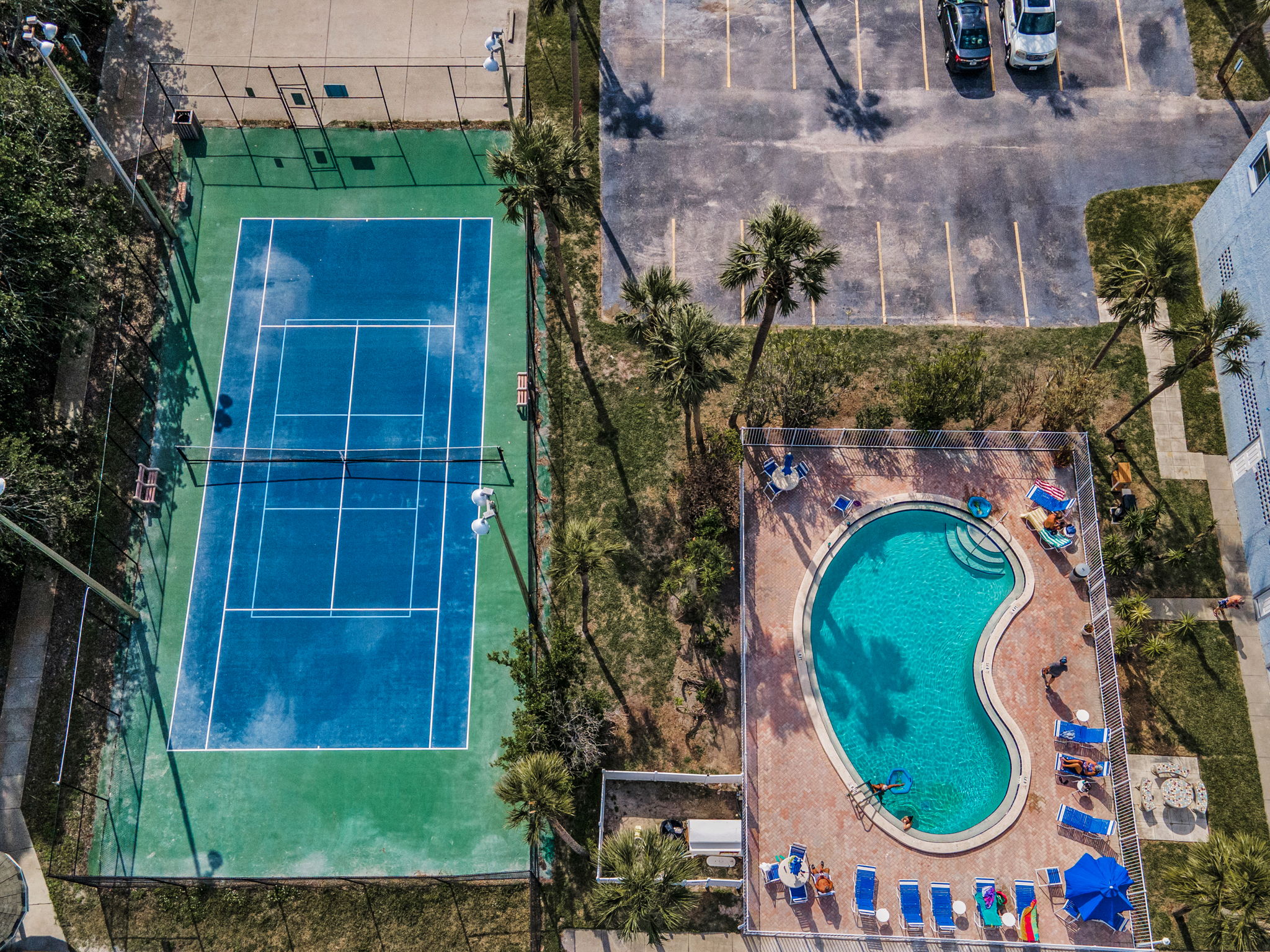 Pool and Tennis Court