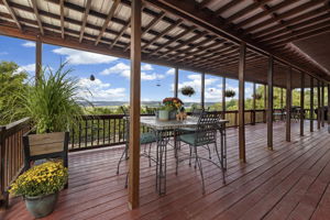 Deck off main house