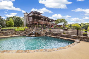Main house with pool