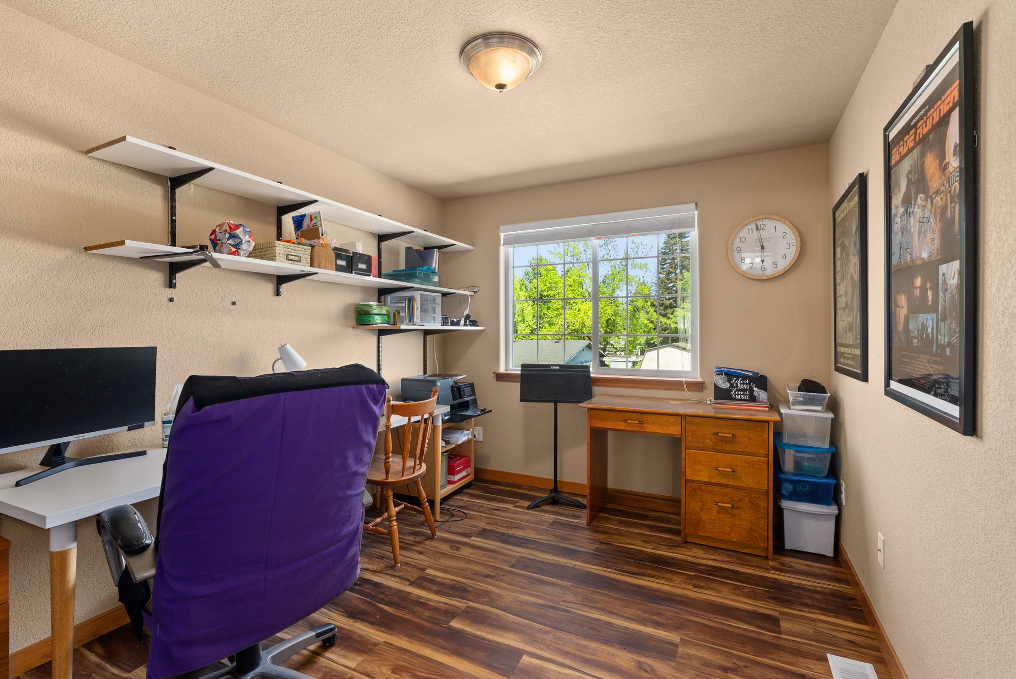 Spacious additional bedroom overlooking the front yard