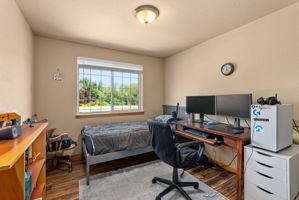 Third bedroom overlooking the front yard