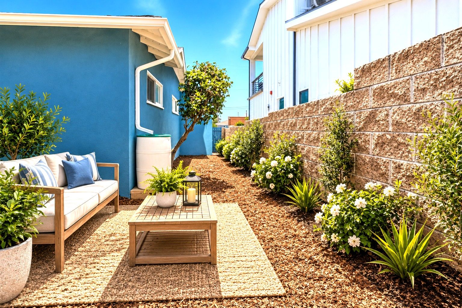 The Rear of the House is Surrounded by Private Yard Areas Providing the Possibility of Expanding the Ground Floor Area of the Home with an Addition/Remodel. Virtually Staged
