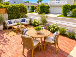 The Front Yard is Spacious Offering Privacy for Outdoor Entertaining and a Secure Area for Kids to Play. Virtually Staged