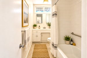 The Full Bathroom has a Tub/Shower and a Nice Sized Vanity. Virtually Staged