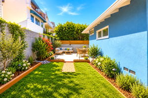 The Rear Yard which Adjoins the Patio Offers a Sheltered and Private Area for Entertaining or Relaxing. The Wrap Around Sideyard also leads t0 the Large Front Yard. Virtually Staged