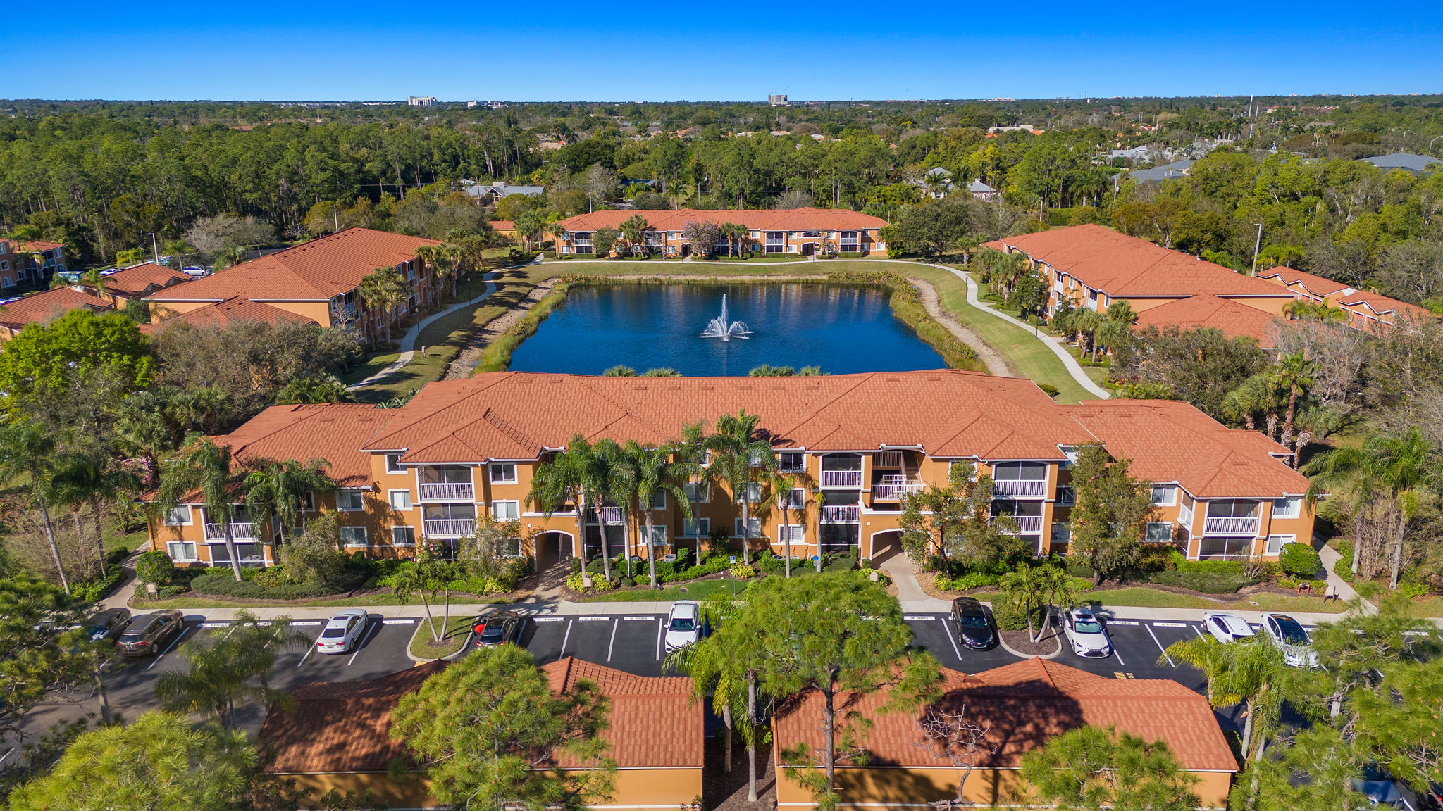 Aerial Front Exterior