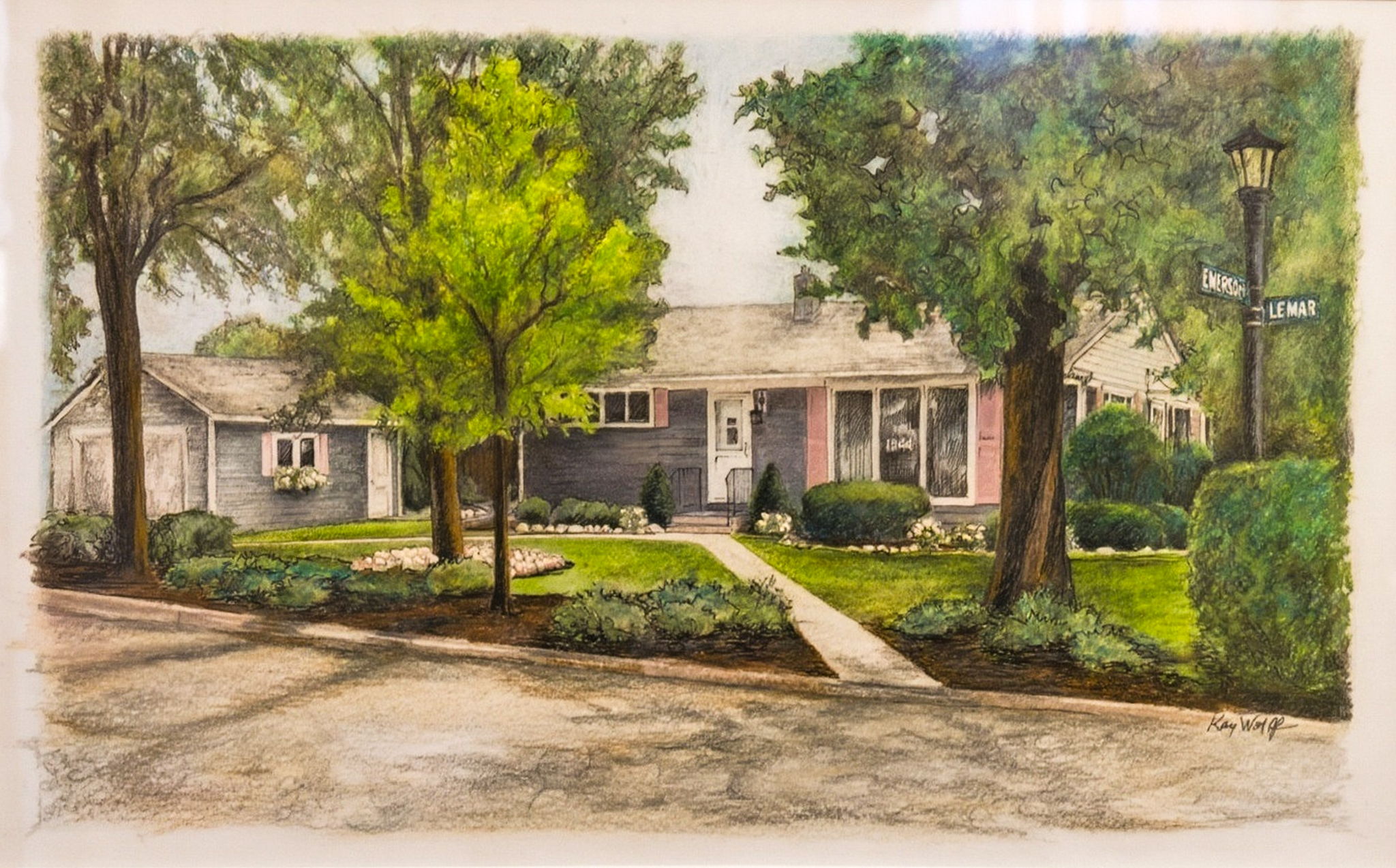 Lovely artist rendering of the home