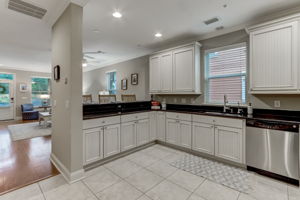 ... Plenty of counter space and beautiful bead board cabinetry